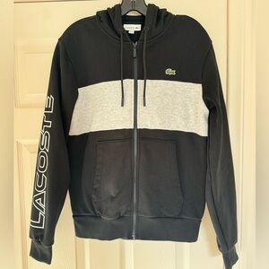 LACOSTE zip up hoodie NWOT
